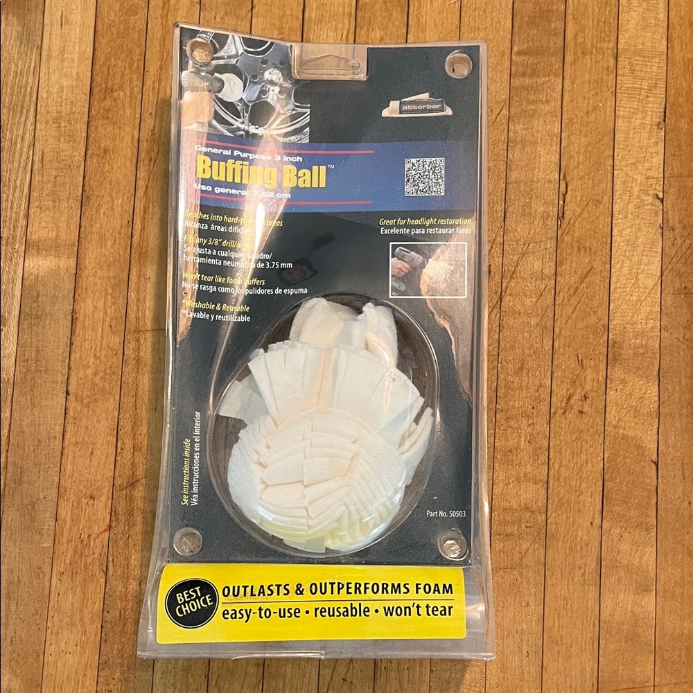 Absorber 50503 3” Buffing Ball - White